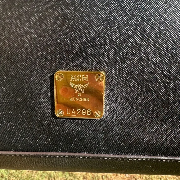 MCM Berlin Satchel/Structured Tote Saffiano Leather with COA Preloved EUC - Picture 5 of 12